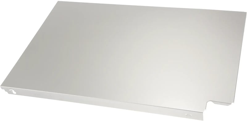 Gehäuseseitenteil links, edelstahlfarbig, 81 cm, rastbar 00687145