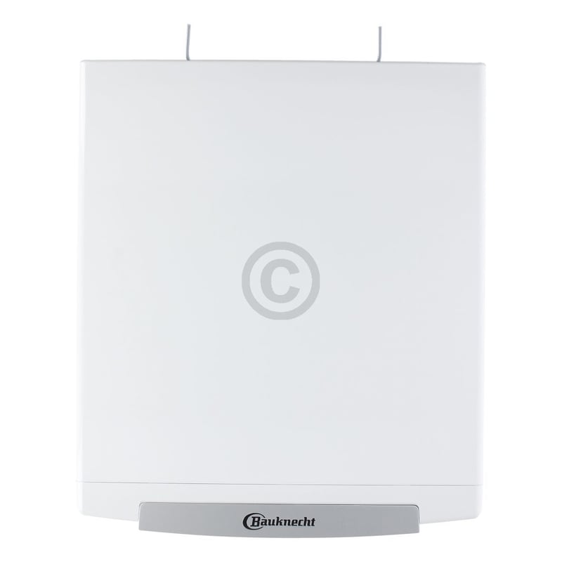 Gerätedeckel mit Rahmen Griff Feder Haken Bauknecht 481010771230 für Toplader Waschmaschine