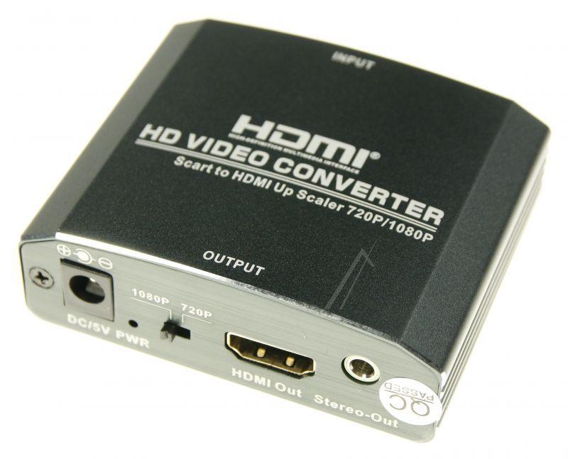 SCART-HDMI-Konverter für Fernsehen & Telefonie COM [Hersteller-Artikelnummer] HD-Upscaling