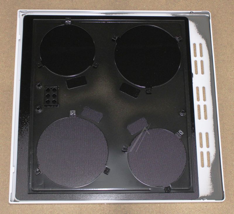 Beko Ofen Glaskeramikrahmen Brennerplatte weiß C00894810 Kochfeld