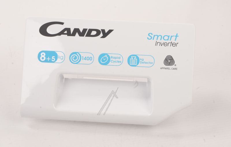 Waschmittelkastenblende für Waschmaschine Haier, Candy, Hoover 43037620 Schachtabdeckung