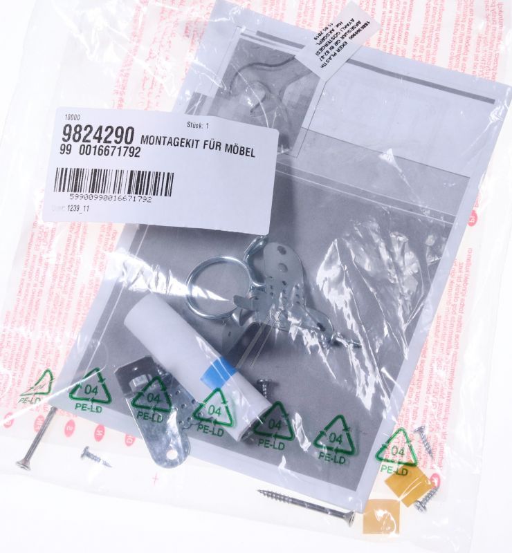 Montagekit für Geschirrspüler Beko C00915560 Türbefestigung