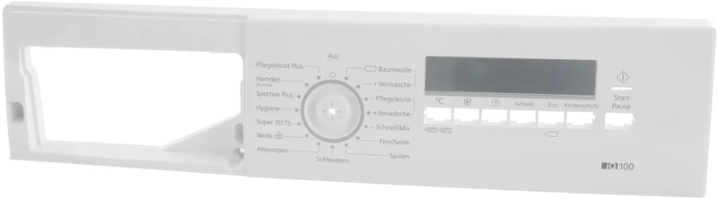 Bedienblende für Geschirrspüler Bosch 11021869 Frontblende, weiß