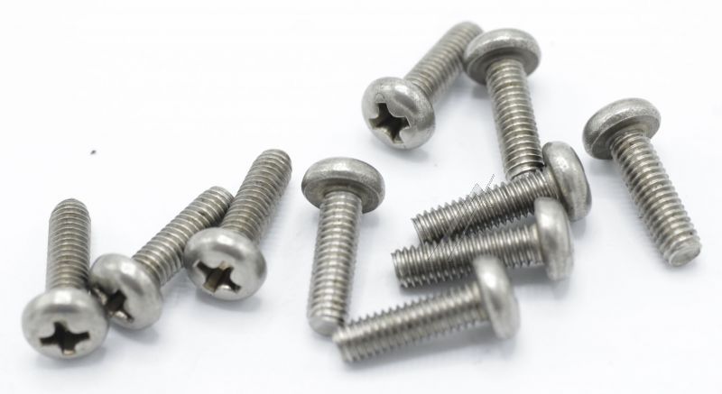 Schrauben (10 Stück) für Küchenmaschine Delonghi KW675013 KM001/KM00