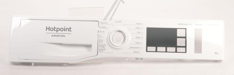 Blende für Waschmaschine Whirlpool Indesit 488000850742 Gehäuseelement Weiß