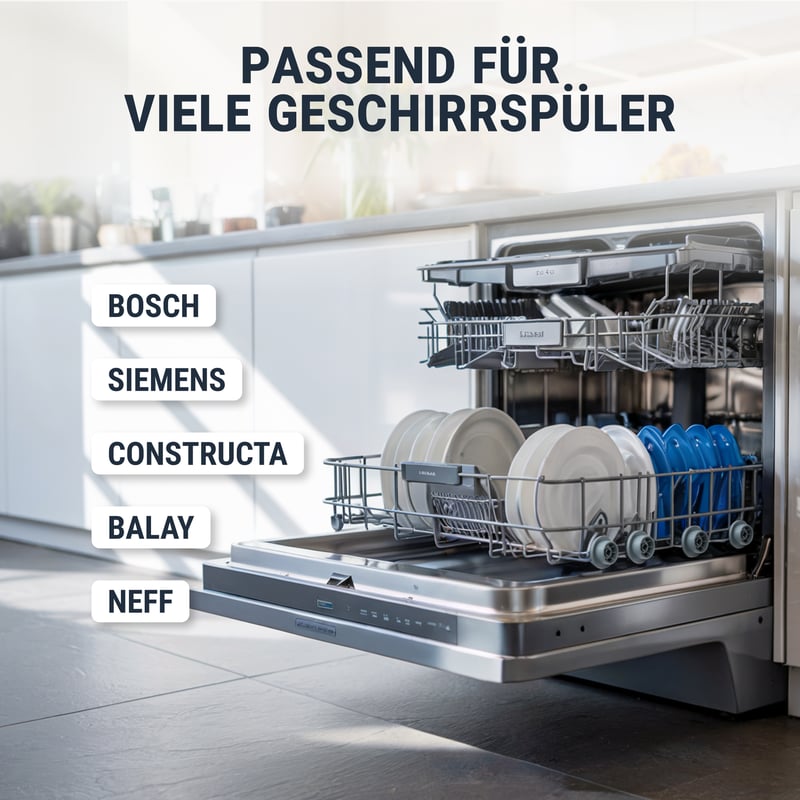 8 x Korbrollen Korbrollenset Spülmaschinen für Bosch  00165314 165314