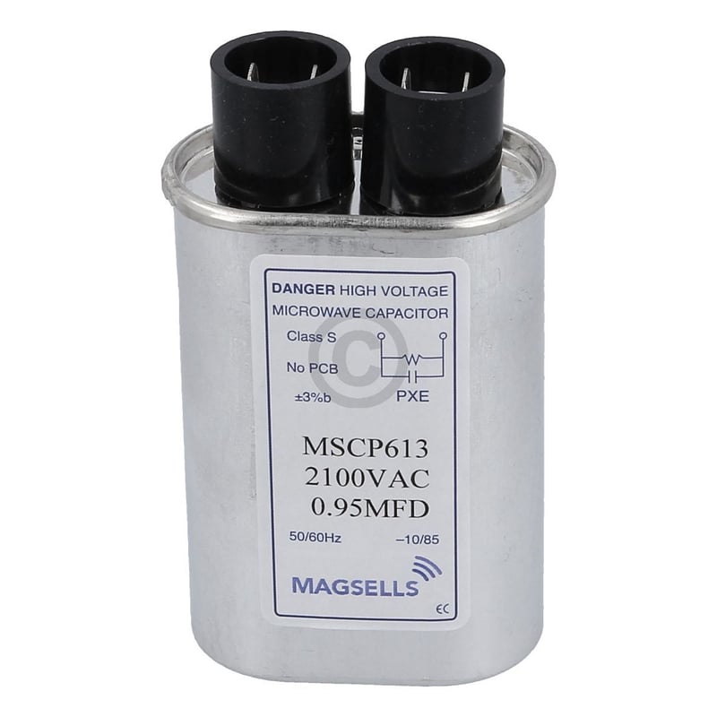 Kondensator 0,95µF 2100VAC universal für Mikrowelle