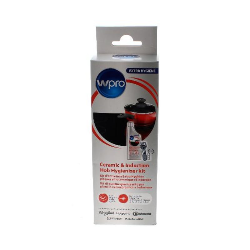 Reinigungsset wpro KVC015 484000008418 für Glaskeramikkochfeld