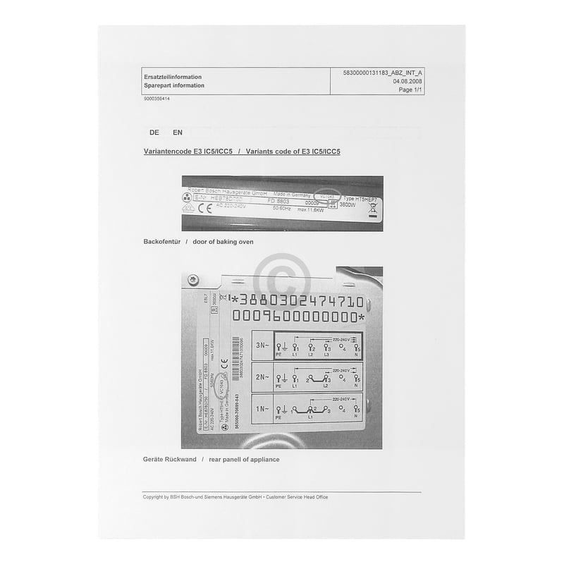Bedienmodul programmiert 00740764 Originalersatzteil von Bosch