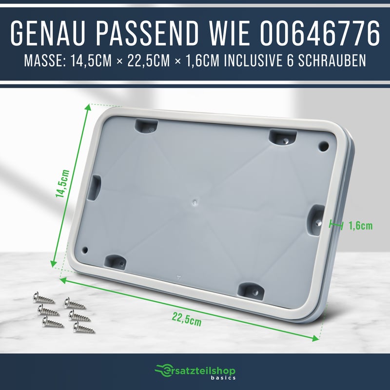 Wartungsklappe Serviceklappe Wärmetauscher passend für Bosch Siemens wie 00646776