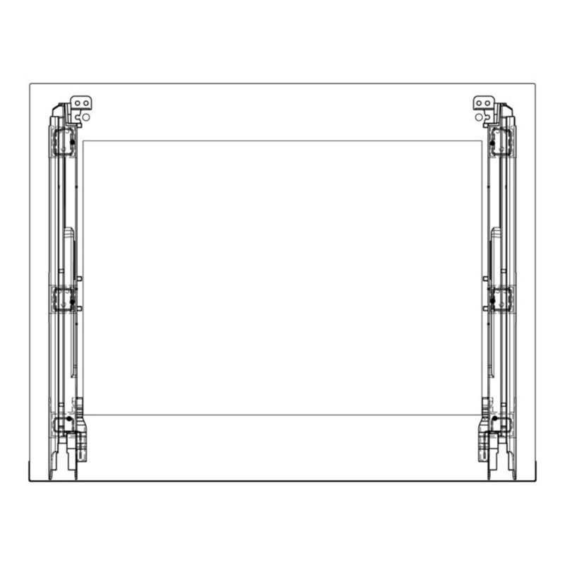 FRONTSCHEIBE, INOX, 596X471MM 140225496094