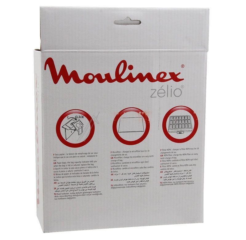 Staubsaugerbeutel-Set Groupe Seb MT000101 10 Beutel + 1 HEPA-Filter