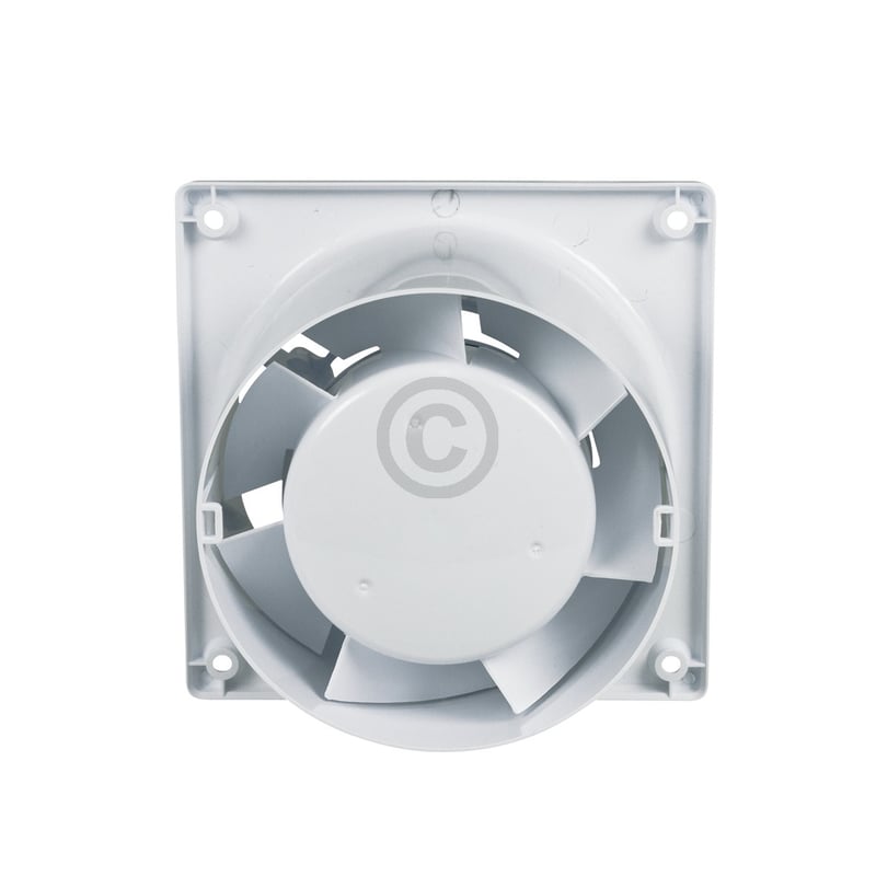 Wohnraumventilator 100erR weiß mit Kugellager Feuchtesensor für Wand Decke Bad Toilette etc