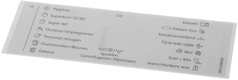 Legende für Bosch Waschmaschine 12024929 Wäschepflege