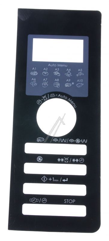 Bedienteilblende für Midea Mikrowelle 16070000A40096 Frontblende