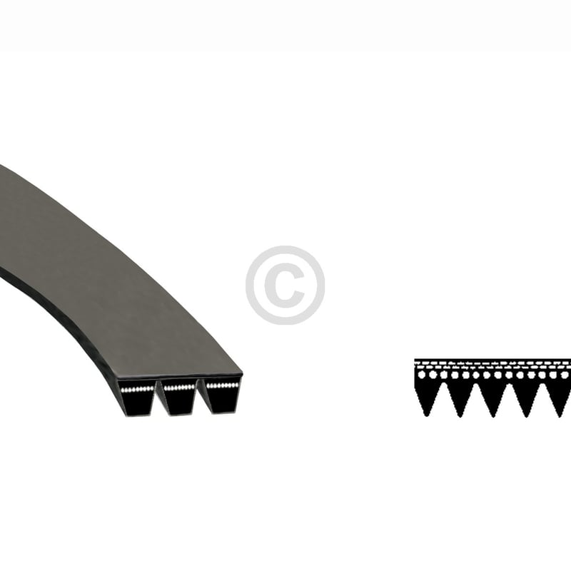 Keilrippenriemen 1254PJ5 wie Bauknecht 481235818157 für Waschmaschine