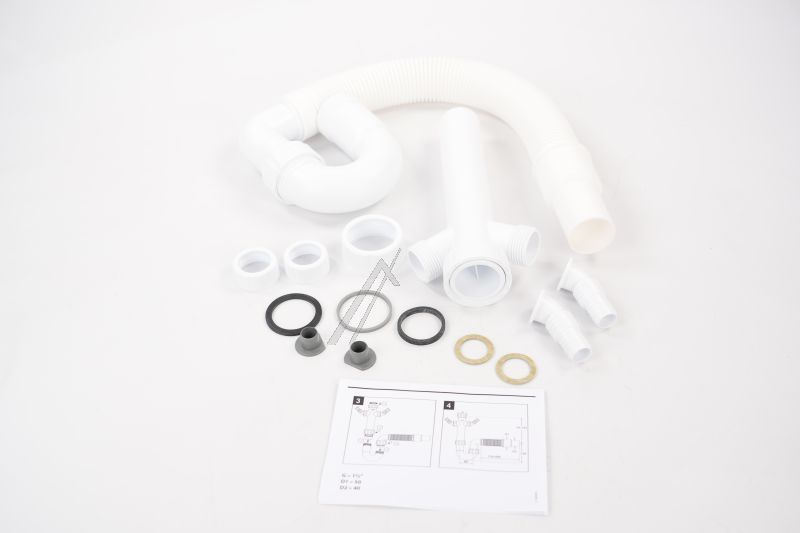 Haas Geschirrspüler Siphon 2820 PP-Rohr, flexibel