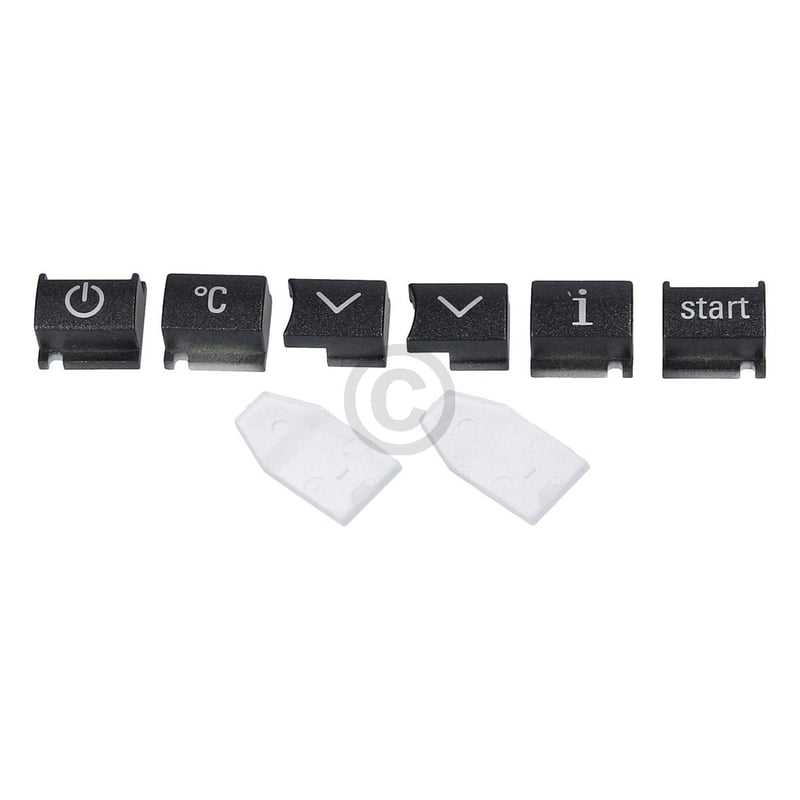 Tastensatz Bedientasten 6St., midnight silver,2St. Lichtleite 00623872