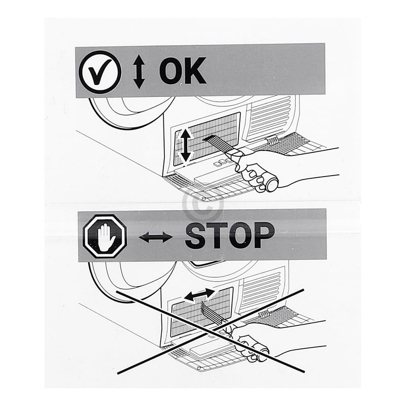 Lamellenreinigungsbürste Electrolux 9029865533 für Trockner Electrolux