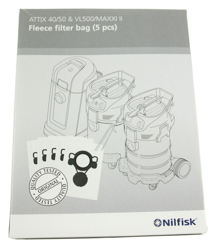 Vlies-Filtersäcke für Nilfisk Staubsauger 107419592 5 Stück
