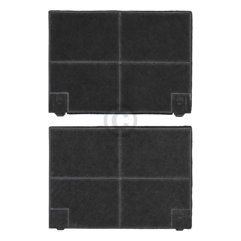 Kohlefilter wie EFF70 ZANUSSI 902980049/8 195x139mm für Dunstabzugshaube 2Stk FKS140