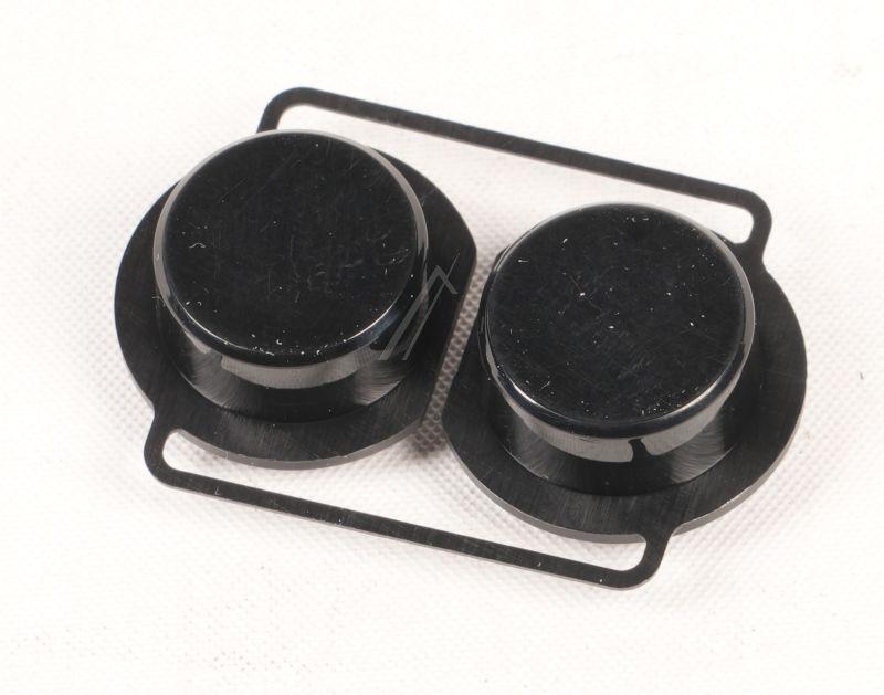 Timerknopf für Ofen Whirlpool Indesit 481010591455 schwarz zweifach