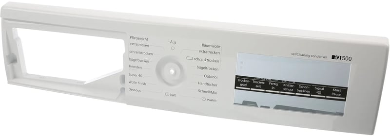 Bedienblende für Waschmaschine Bosch 11031423 Wähltaster, Display