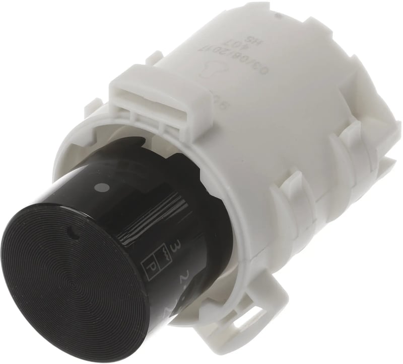 Drehgriff für Ofen Bosch 10004307 Temperaturregler, schwarz