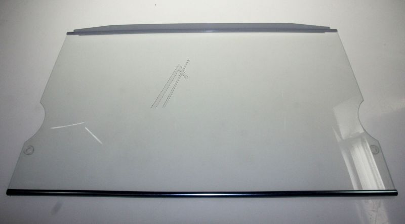 Glasplatte für Kühlschrank Liebherr 727243200 Vorderseite, Edelstahlleiste