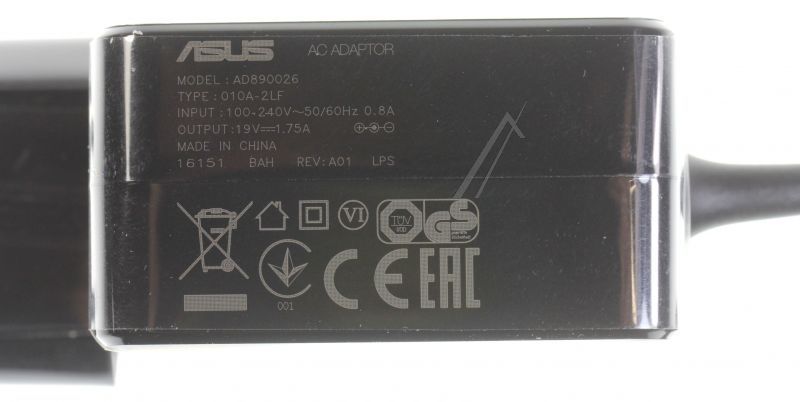 Netzteil 33W 19V (5.5PHI) für Fernsehen & Telefonie Asus 0A001-00345200 EU-Stecker