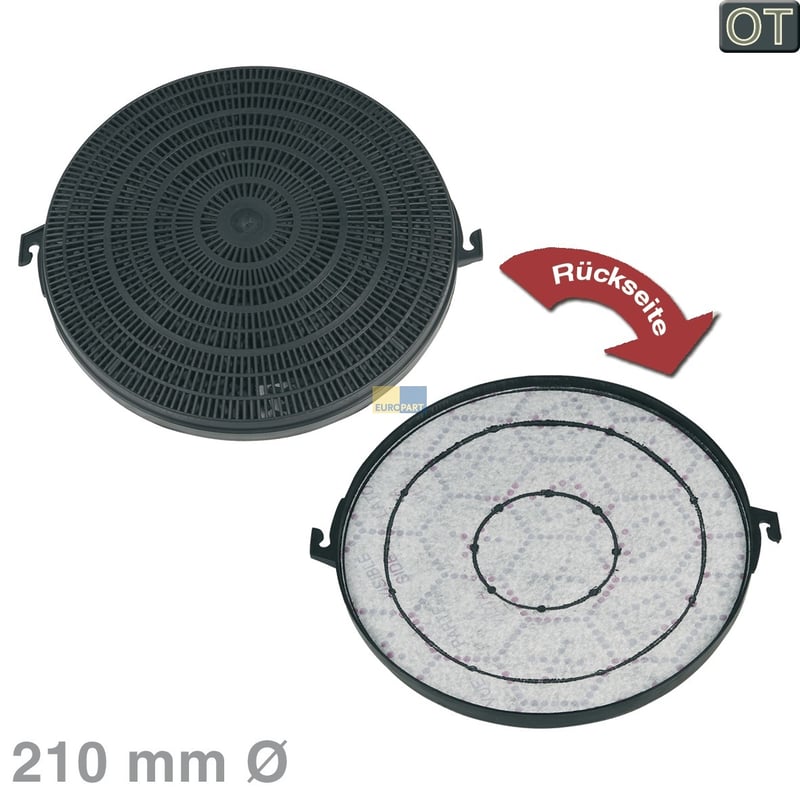 Aktivkohlefilter für Dunstabzugshaube Candy/Hoover 49018368 Luftreinigung