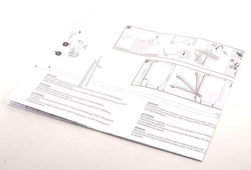 Montageanleitung für Geschirrspüler Electrolux 140035669187 Einbauhilfe