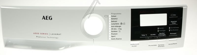 Bedienblende mit Griff für Waschmaschine AEG 140067728026 L6F