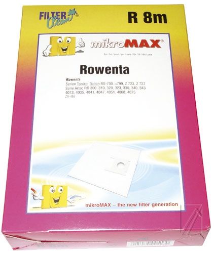 R8m Micromax Beutel für Kühlschrank Filterclean FL0026K 4 Stück