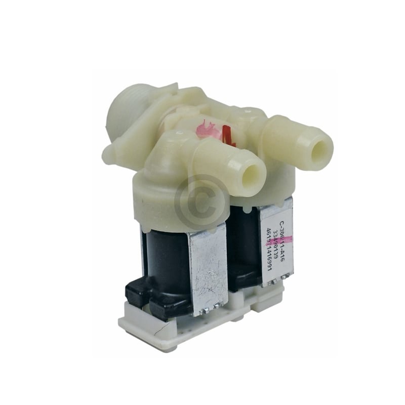 Magnetventil 2-fach 180° 14,0mmØ, AT! 480111100199 Bauknecht, Whirlpool, Ikea