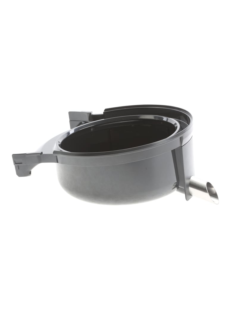 Schale für Entsafter Bosch 00652118 Siebschale, schwarz-grau, Edelstahl