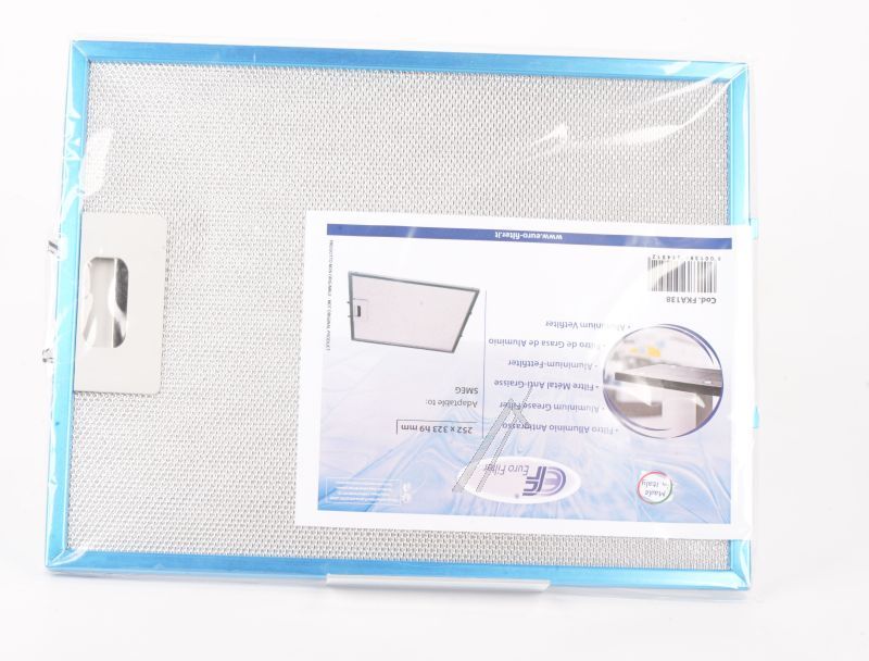 Smeg Dunstabzugshaube Fettfilter 073410729 Metall, 323x252mm