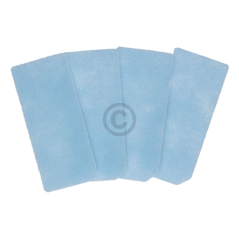 Abluftfiltermatte Miele 9724050 RX1-AC 120x52mm für Saugroboter 4Stk