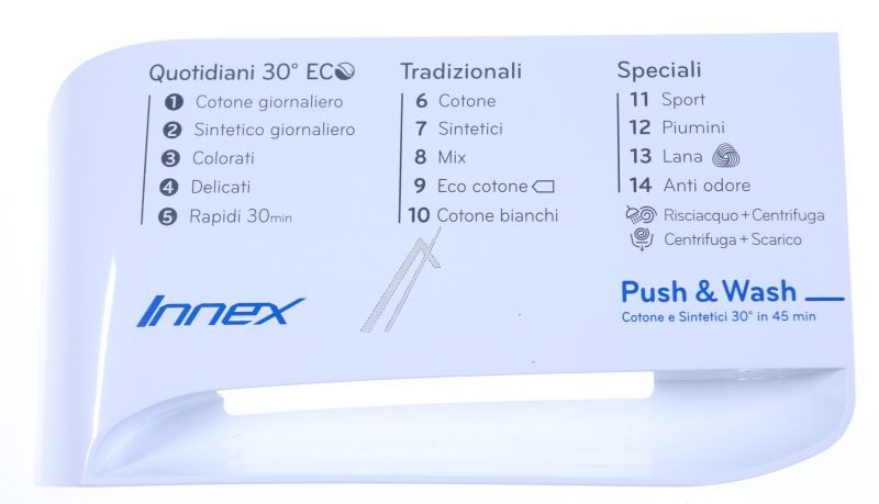 Waschmaschinen-Griff weiß Whirlpool 488000515967 Bedruckt