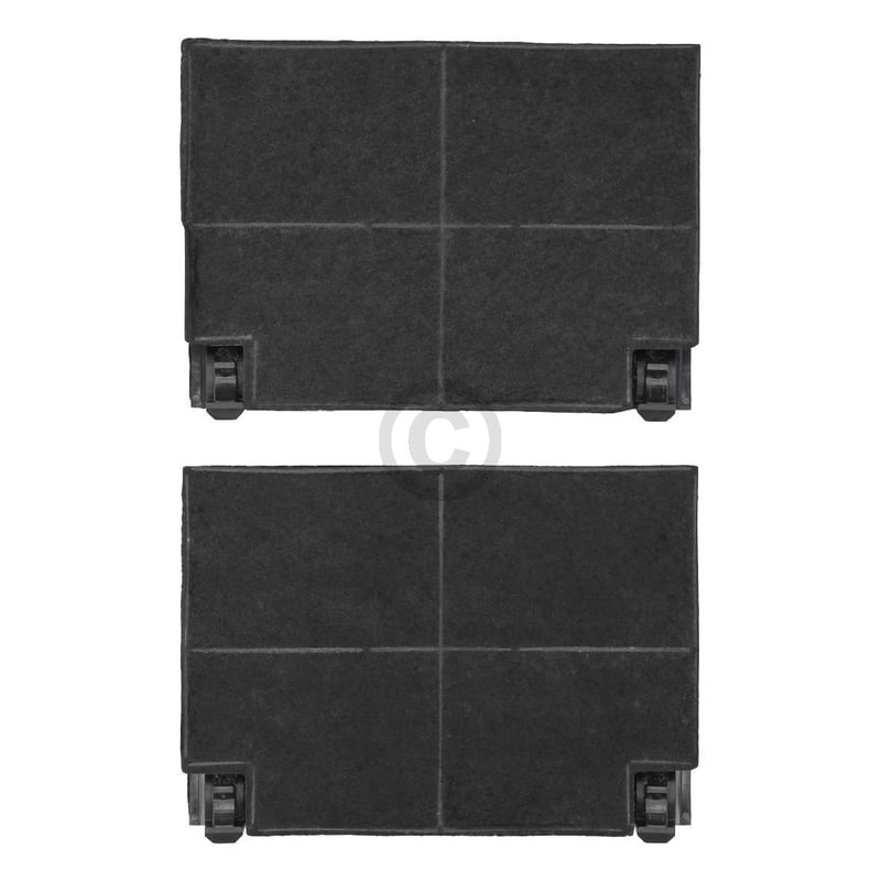 Kohlefilter wie EFF70 ZANUSSI 902980049/8 195x139mm für Dunstabzugshaube 2Stk FKS140
