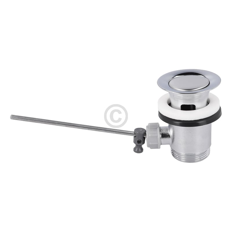 Ablaufgarnitur 1 1/4" mit Exzenter und Stopfen chrom BLUPARTS für Waschbecken