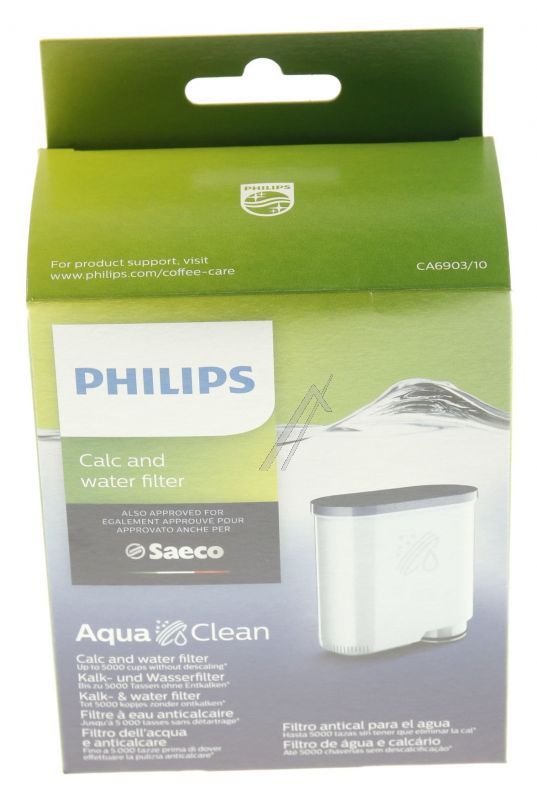 Kalk- und Wasserfilter AquaClean CA6903/10 für Kaffeemaschine Philips 421946039401 Für besseren Kaffeegeschmack