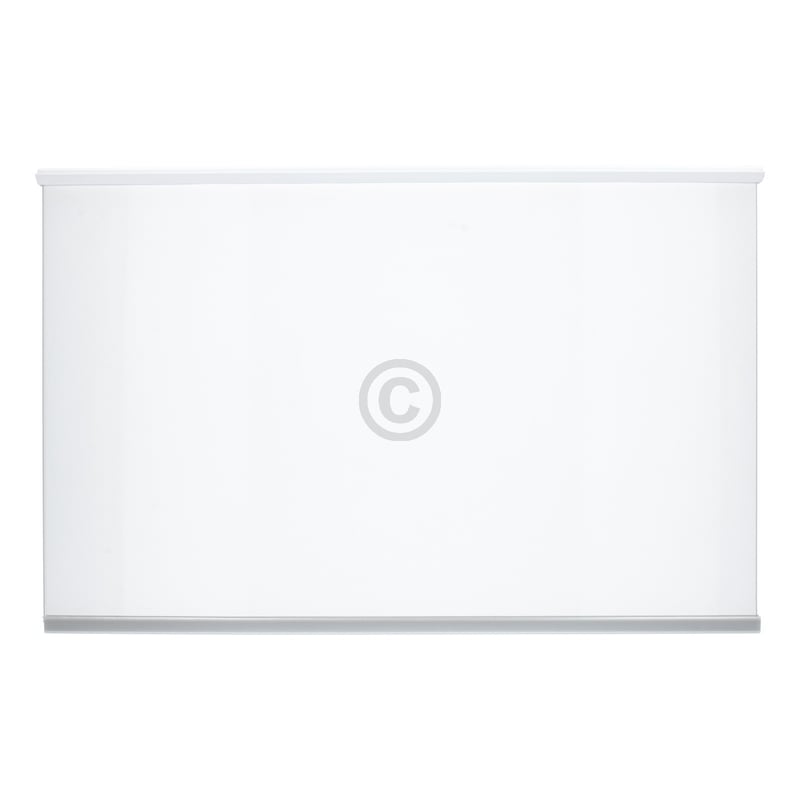 Glasplatte Whirlpool 480132101134 495x317mm mit Zierleisten für KühlGefrierKombination