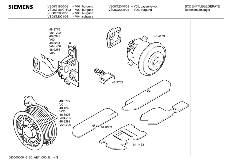 Spazzola Turbo Universale Pavimenti Spazzola per Siemens VS 08G