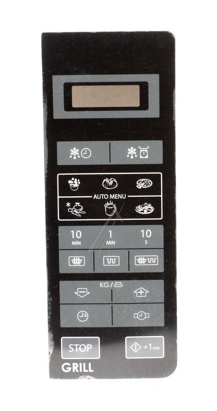 Dekor-Membran für Mikrowelle Midea 16070000A14098 Bedienblende