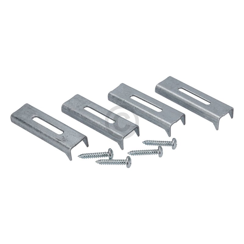 Montagesatz original Amica 8012356 Schienen Schrauben zum einsetzen von Glaskeramikkochfeld in Arbeitsplatte