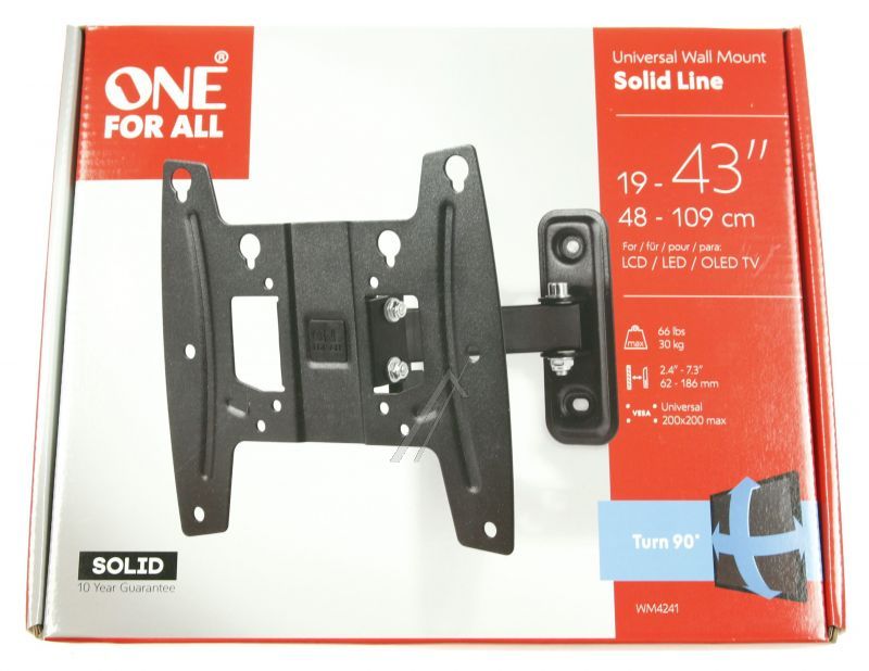 Solid Line Wandhalter für Fernsehen One For All WM4241 schwenkbar, neigbar
