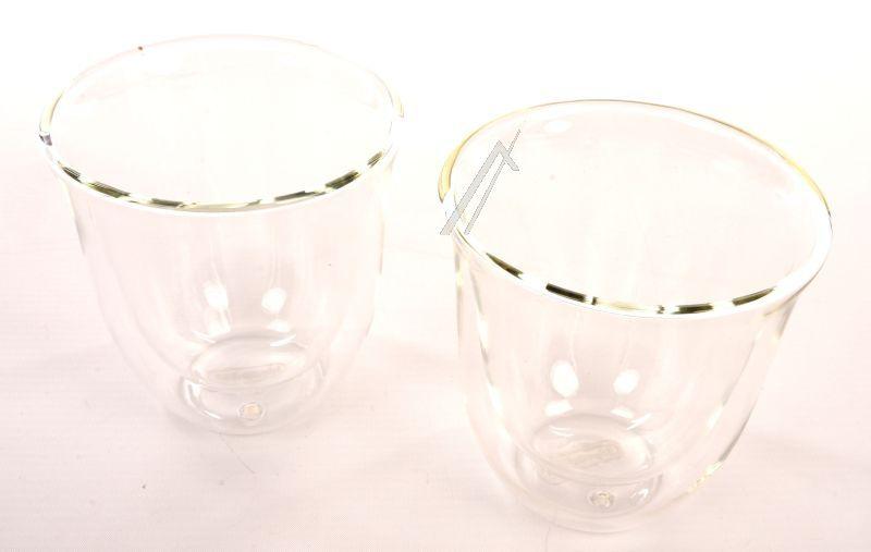 Doppelwandige Cappuccinogläser für Kaffeemaschine DeLonghi Dlsc311 270ml, 2er-Set