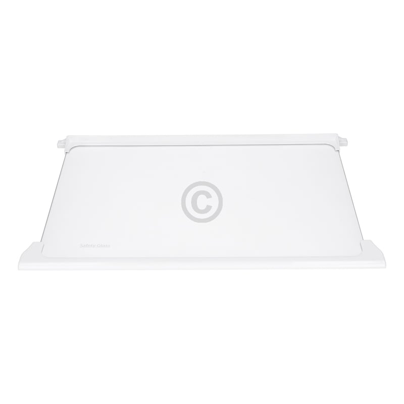 Glasplatte oben für Kühlteil Bauknecht C00899660 450x300mm mit Leisten in