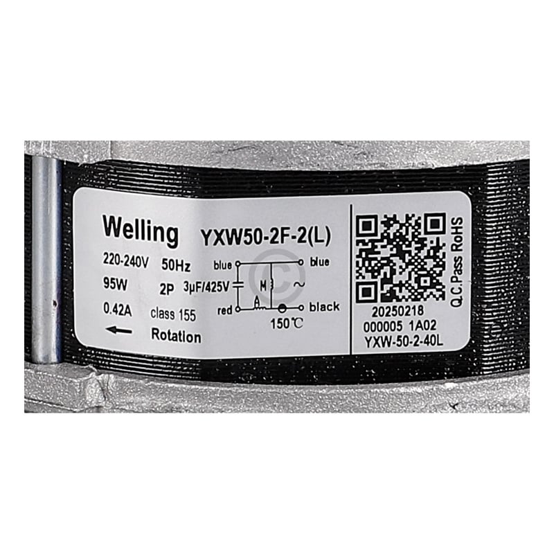 Umwälzpumpe YXW50-2F-2(L) für Midea Geschirrspüler 11001010000002 Motor